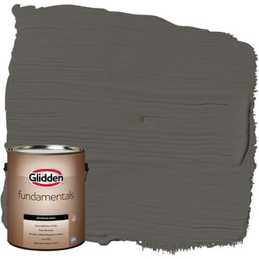Glidden Fundamentals Exterior Paint Stone's Throw / Gray, Flat, 1 Gallon