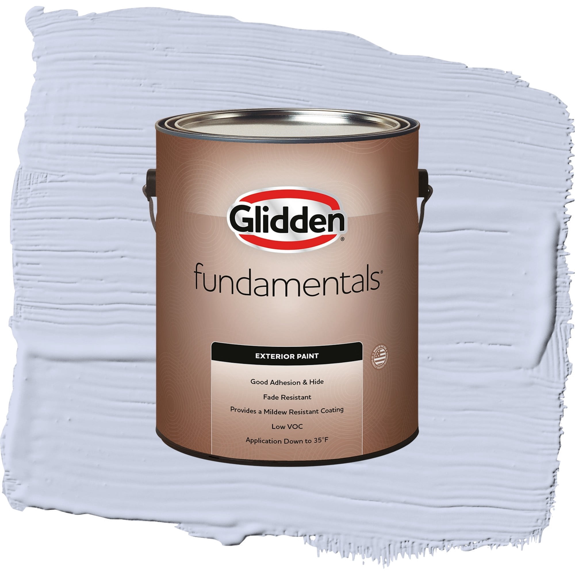 Glidden Fundamentals Sweet Emily / Purple, Flat Exterior Paint, 1 Gallon