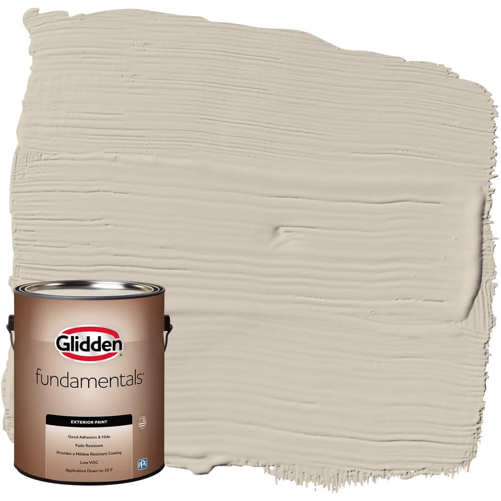 Glidden Fundamentals Exterior Paint Synchronicity / Gray, Satin, 1