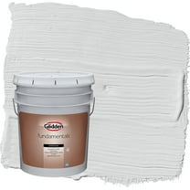Glidden Fundamentals Thin Ice / Gray Flat Exterior Paint, 5 Gallon
