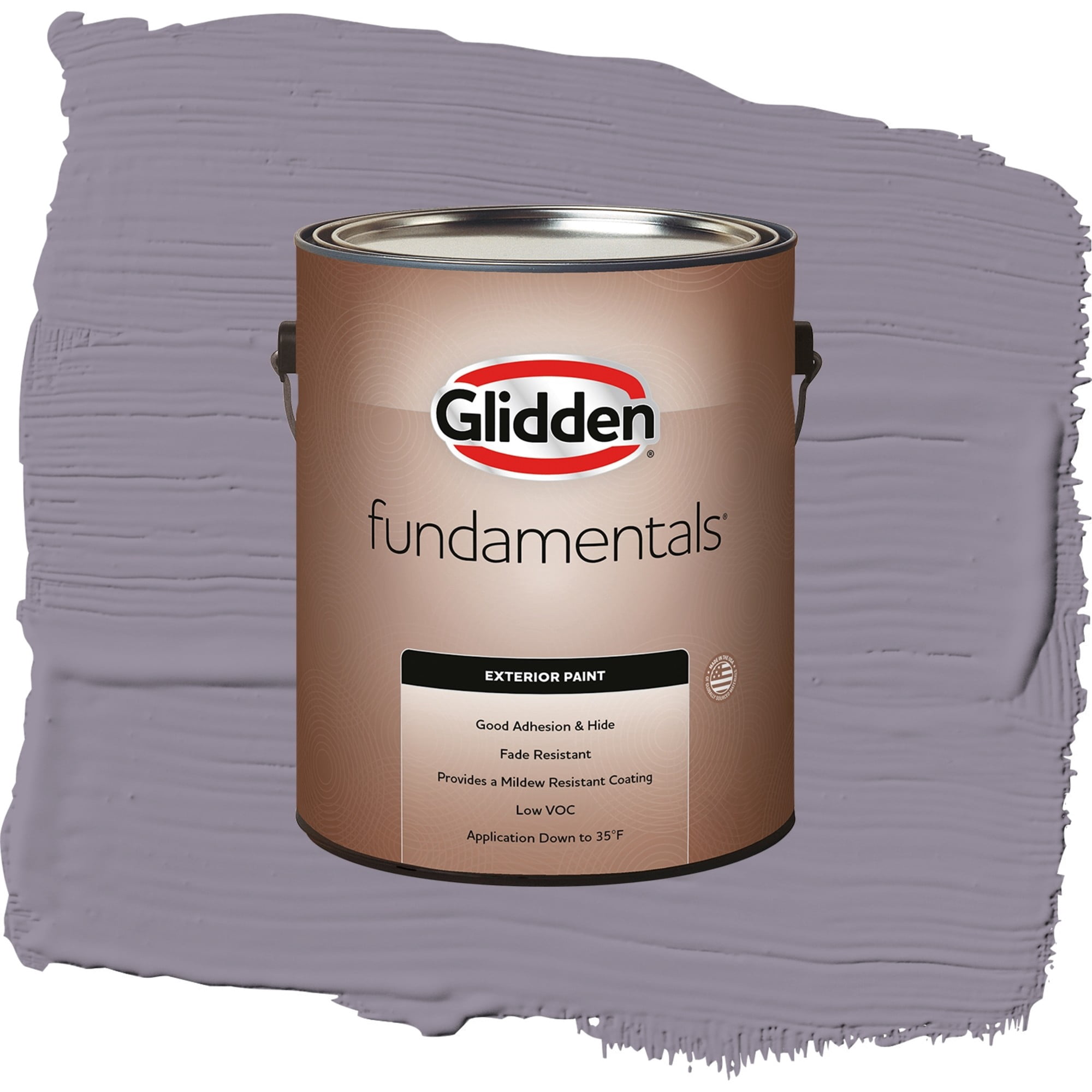 Glidden Fundamentals Tin Lizzie / Purple, Satin Exterior Paint, 1 Gallon