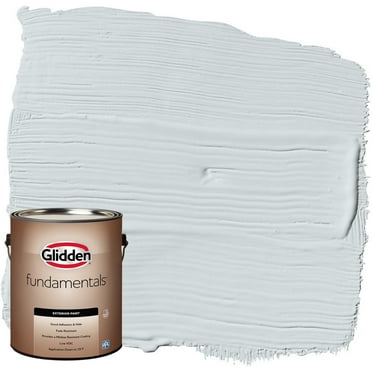 Glidden Fundamentals Exterior Paint Tinsel / Gray, Semi-Gloss, 1 Gallon