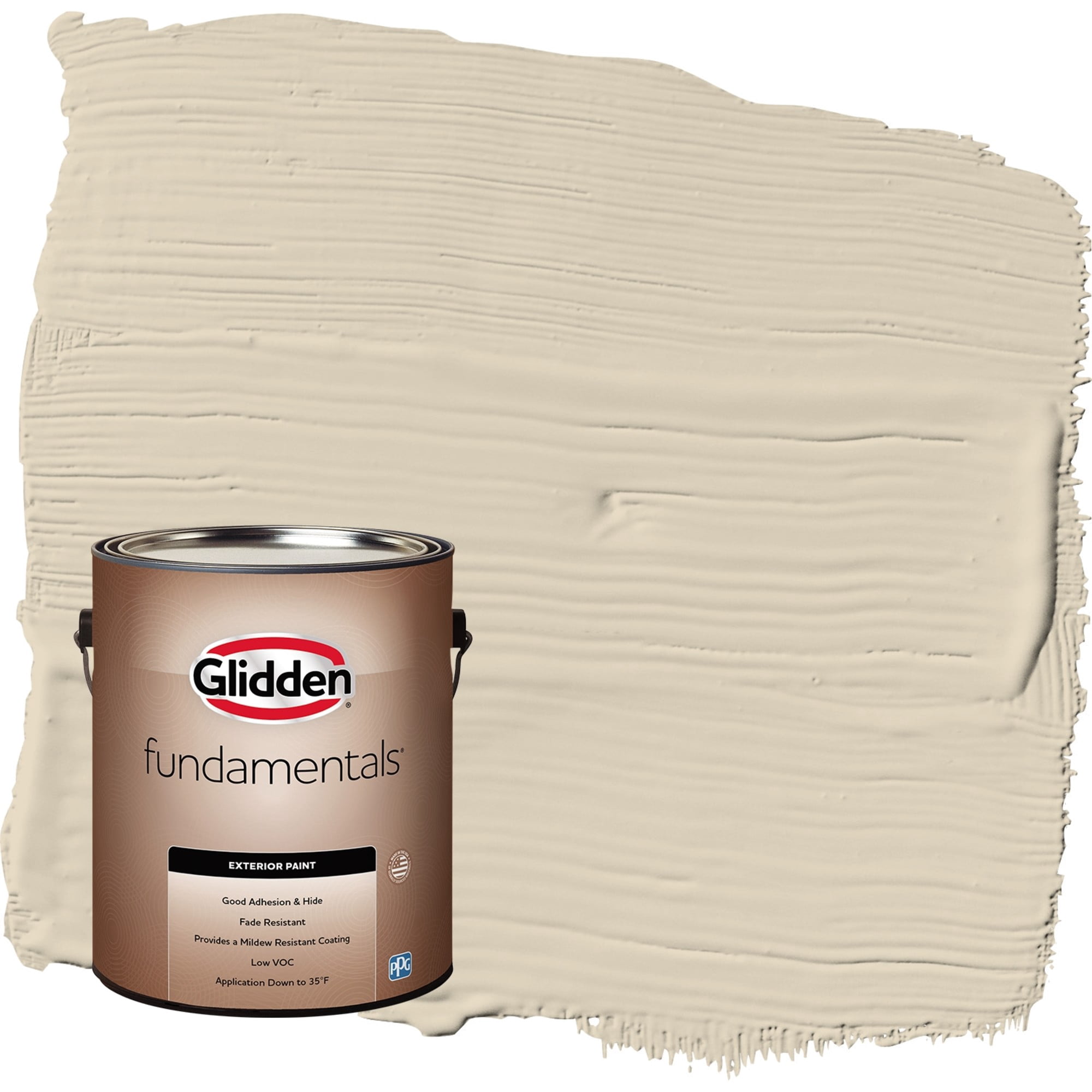 Glidden Fundamentals Toasted Almond / Beige Flat Exterior Paint, 1 ...