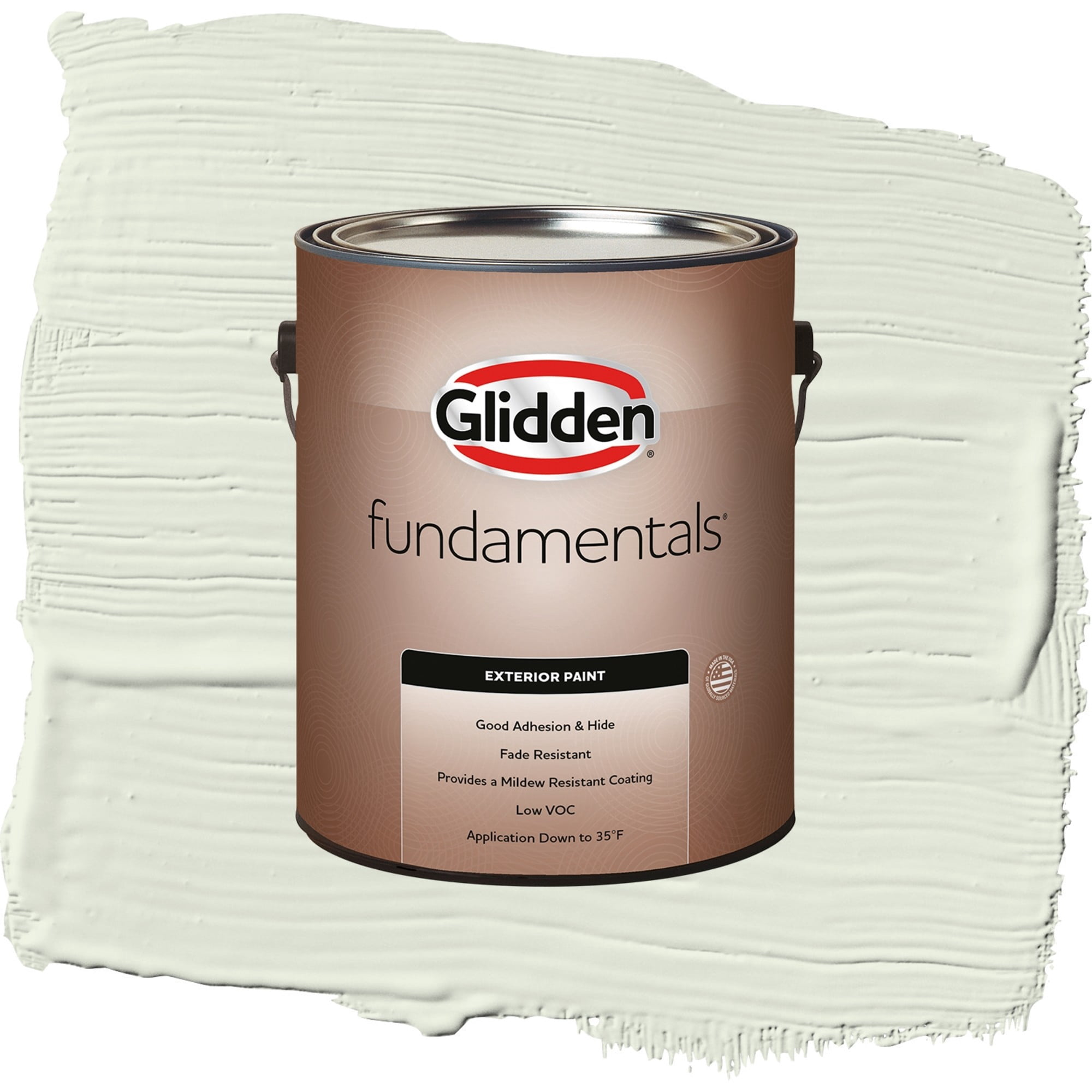 Glidden Fundamentals Touch of Lime / Green, Semi-Gloss Exterior Paint, 1 Gallon