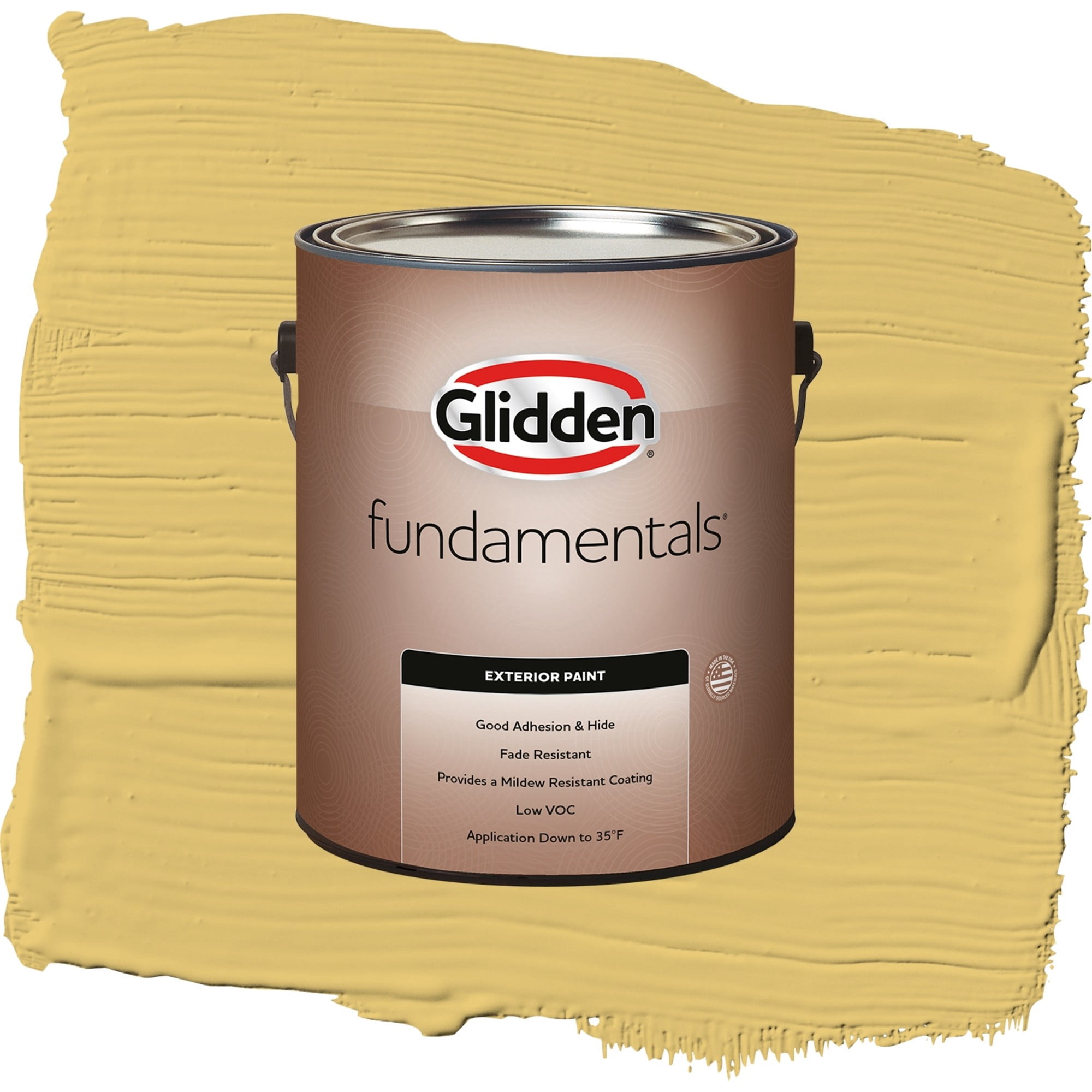 Glidden Fundamentals Tropical Siesta Flat Exterior Paint and Primer, 1 Gallon