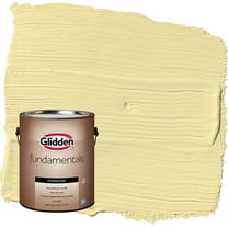 Glidden Fundamentals Turning Oakleaf / Yellow Flat Exterior Paint, 1 Gallon