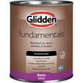 Glidden Fundamentals Exterior Paint Vanilla Love / Yellow, Satin, 1