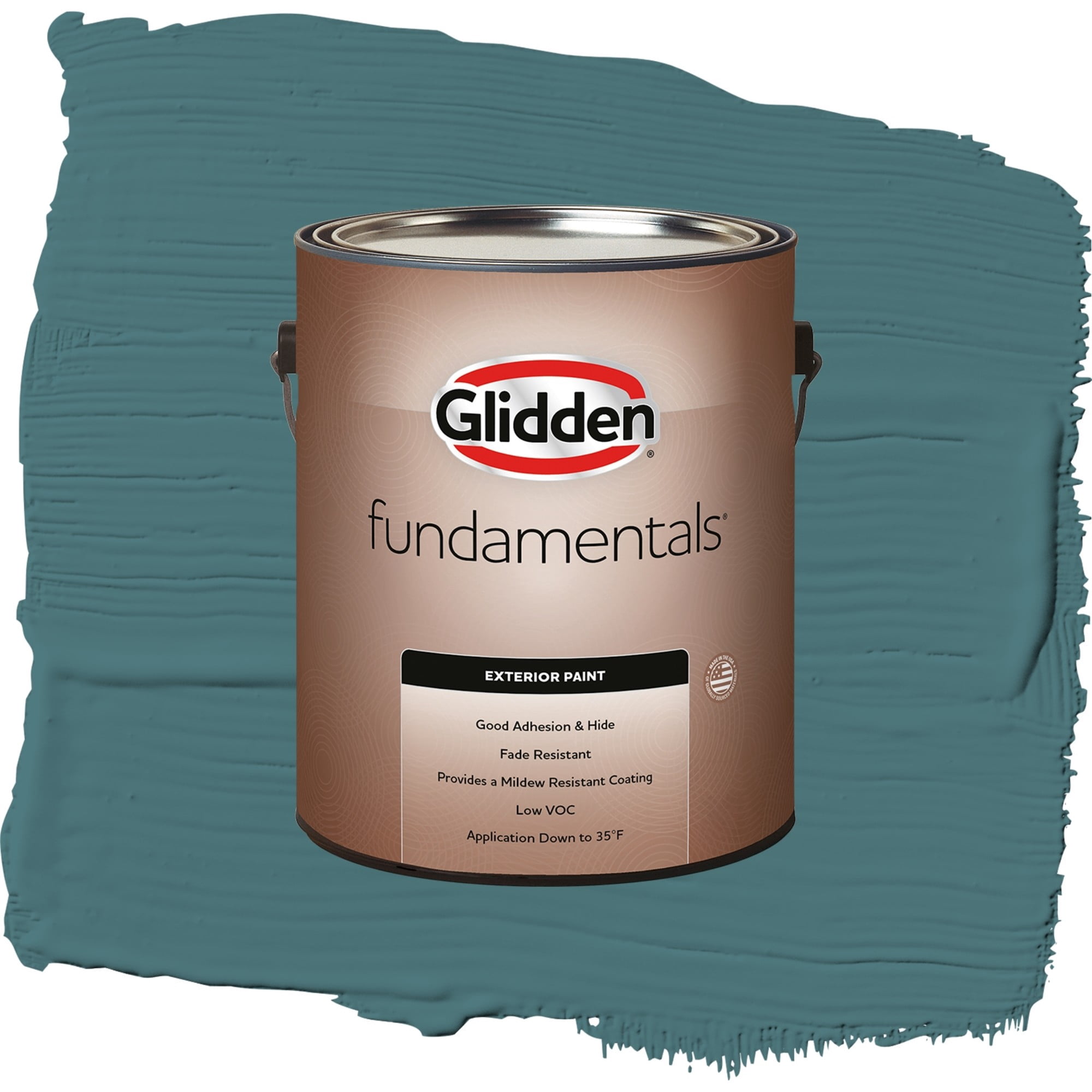 Glidden Fundamentals Vining Ivy / Green, Satin Exterior Paint, 1 Gallon