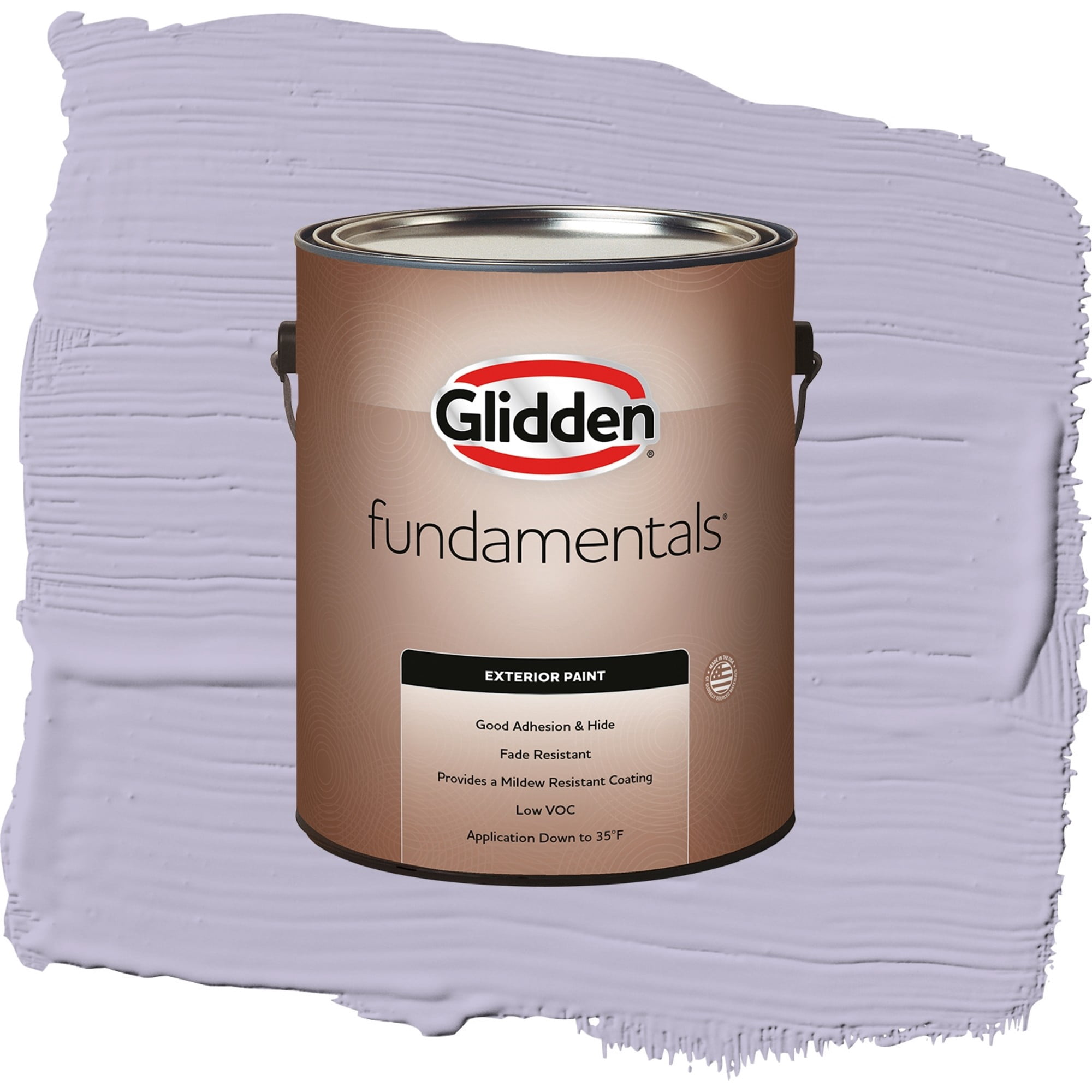 Glidden Fundamentals Wild Lilac / Purple, Flat Exterior Paint, 1