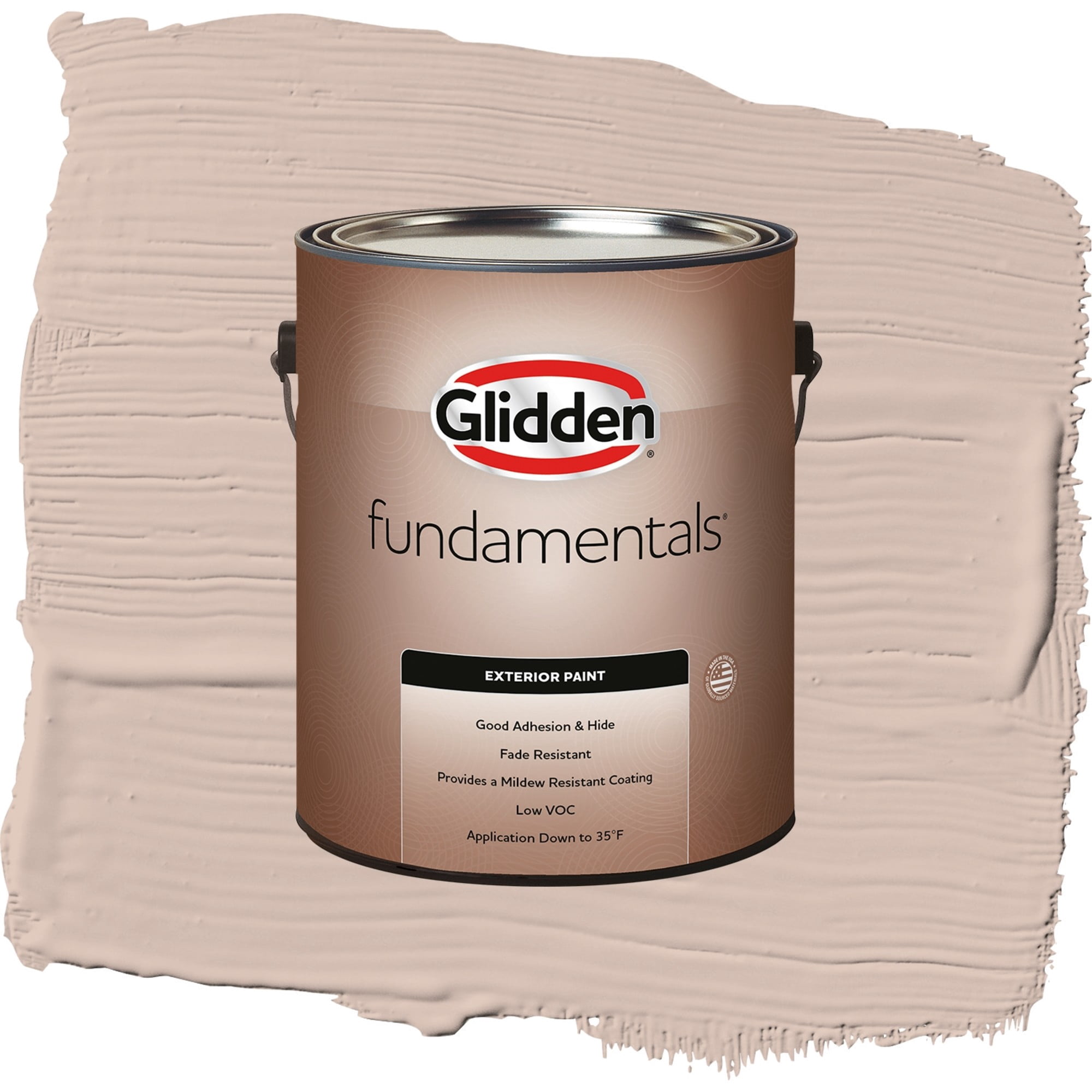 Glidden Fundamentals Wild Rice / Orange, Semi-Gloss Exterior Paint, 1 Gallon