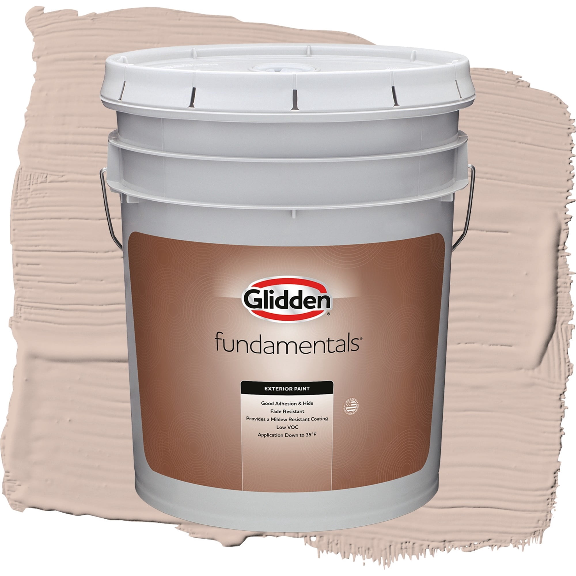 Glidden Fundamentals Wild Rice / Orange, Semi-Gloss Exterior Paint, 5 Gallon