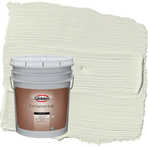 Glidden Fundamentals Wild Wheat / Green Satin Exterior Paint, 5 Gallon