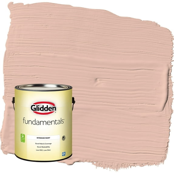 Glidden Fundamentals Adorable / Orange Semi-Gloss Interior Paint, 1 Gallon
