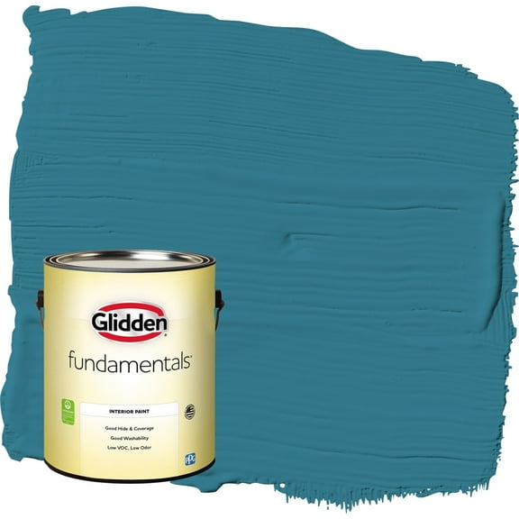 Glidden Fundamentals Adventure / Blue Eggshell Interior Paint, 1 Gallon