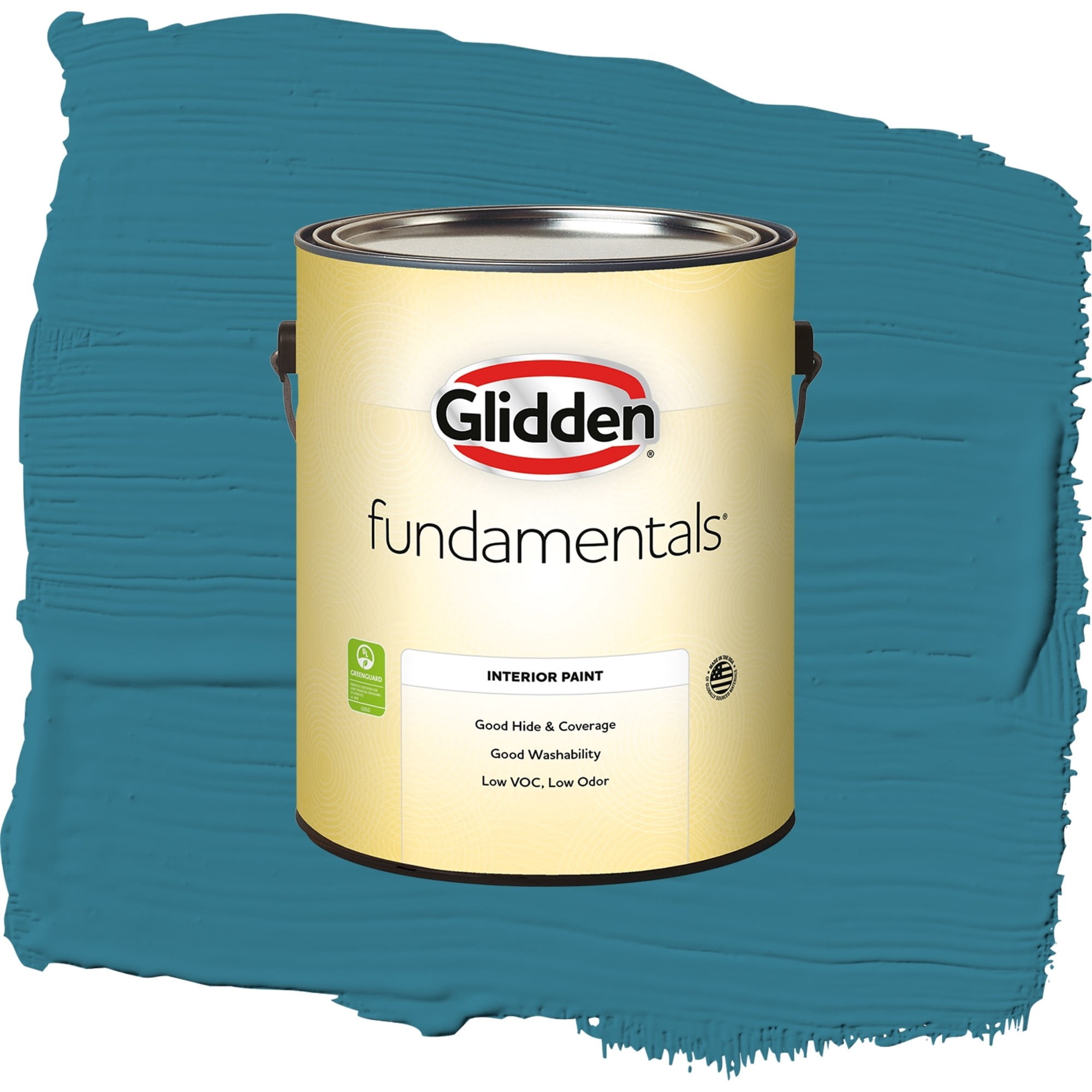 Glidden Fundamentals Adventure / Blue, Flat Interior Paint, 1 Gallon
