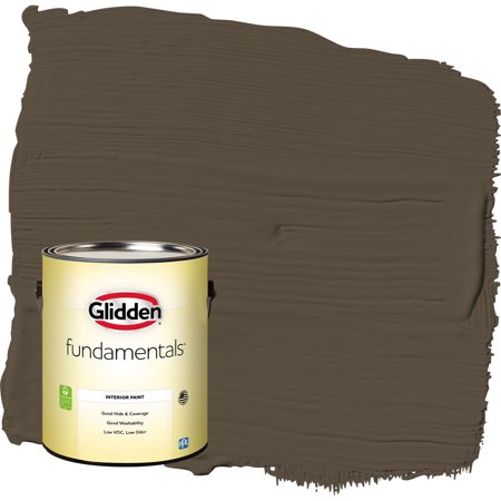 Glidden Fundamentals Afternoon Tea / Brown, Eggshell Interior Paint, 1 Gallon