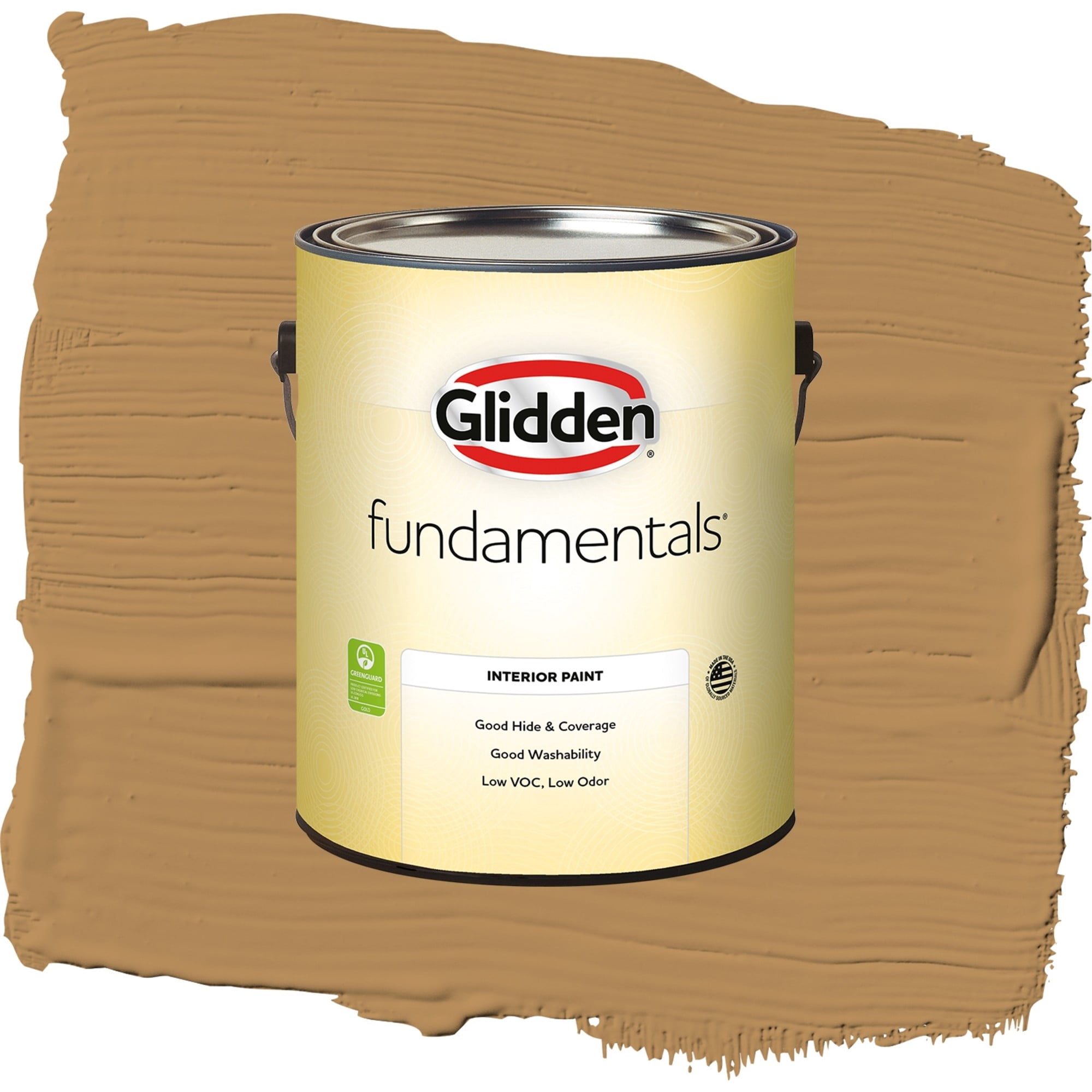 Glidden Fundamentals Allegro / Tan, Semi-Gloss Interior Paint, 1 Gallon