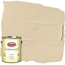 Glidden Fundamentals Interior Paint Almond Cream / Beige, Eggshell, 1 Gallon