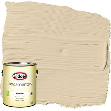 Glidden Fundamentals Interior Paint Almond Cream / Beige, Eggshell, 1 Gallon