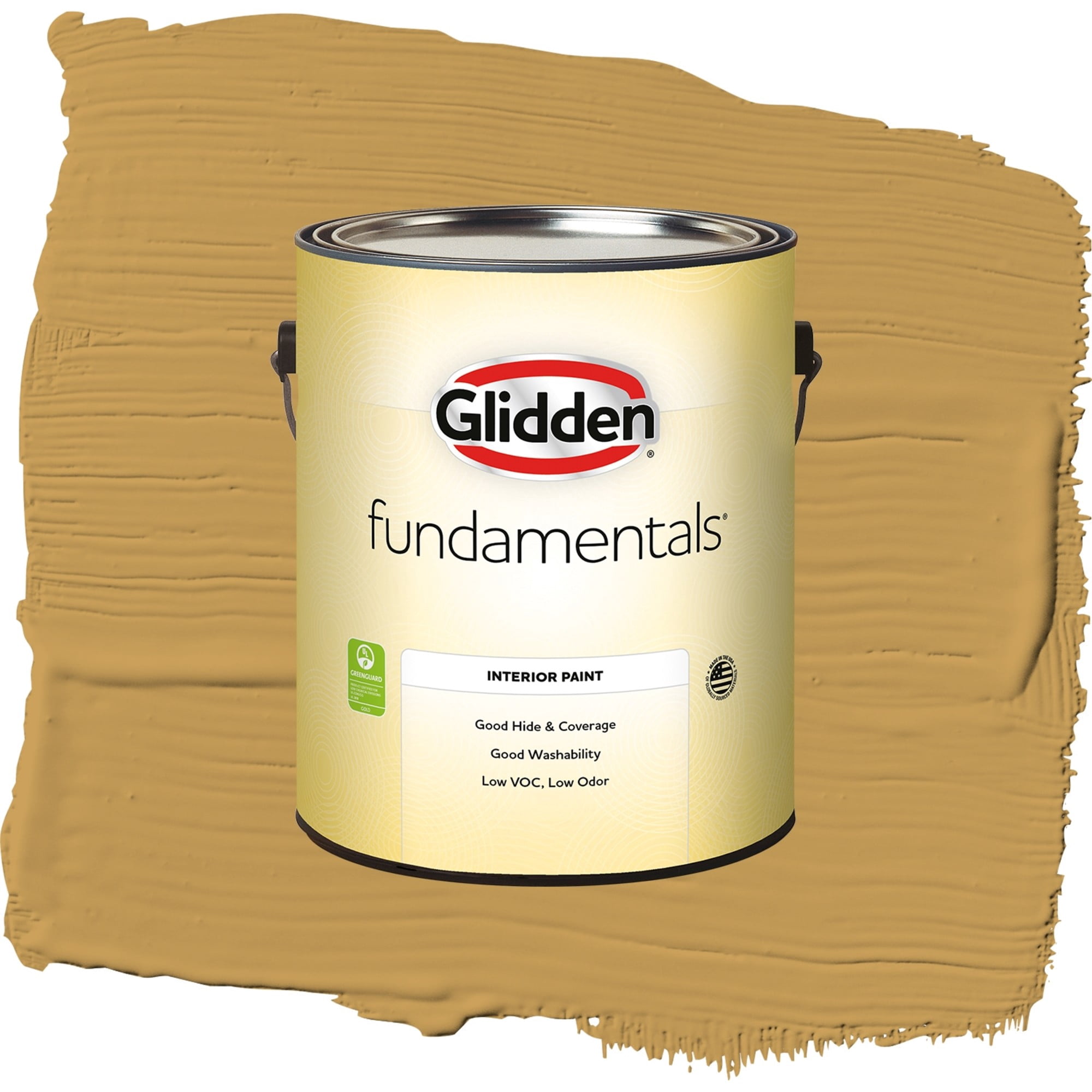 Glidden Fundamentals Amaretto Sours / Yellow, Semi-Gloss Interior Paint, 1 Gallon