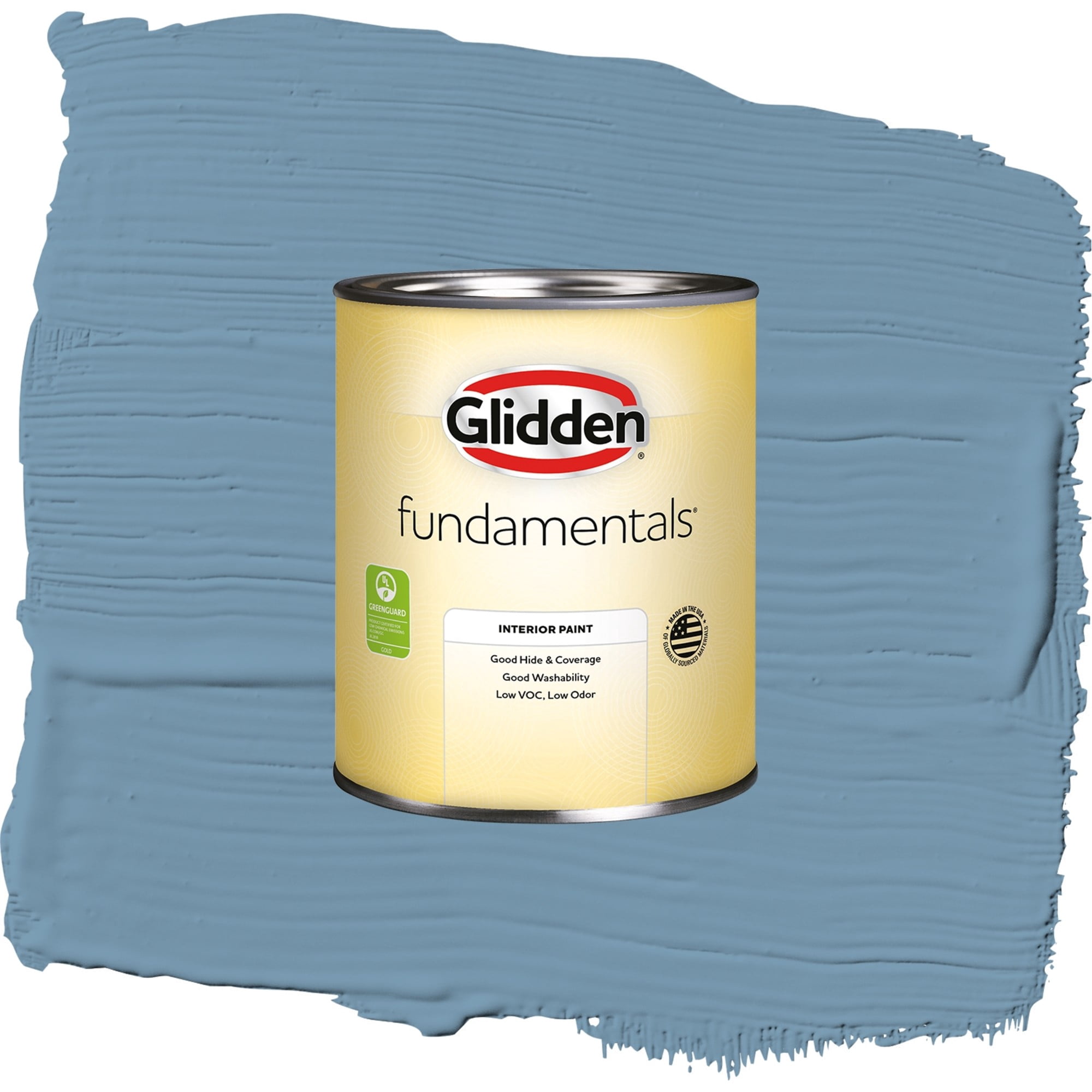Glidden Fundamentals American Anthem / Blue, Flat Interior Paint, 1 Quart
