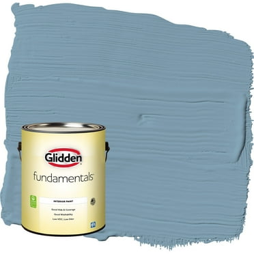 Glidden Fundamentals Americana / Blue Eggshell Interior Paint, 1 Gallon