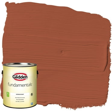 Glidden Fundamentals Interior Paint Ancient Copper / Orange, Eggshell, 1 Gallon