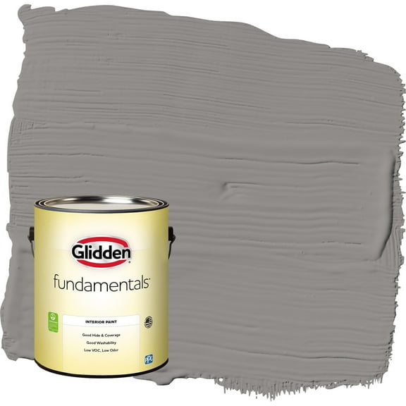 Glidden Fundamentals Antique Silver / Grey Eggshell Interior Paint, 1 Gallon