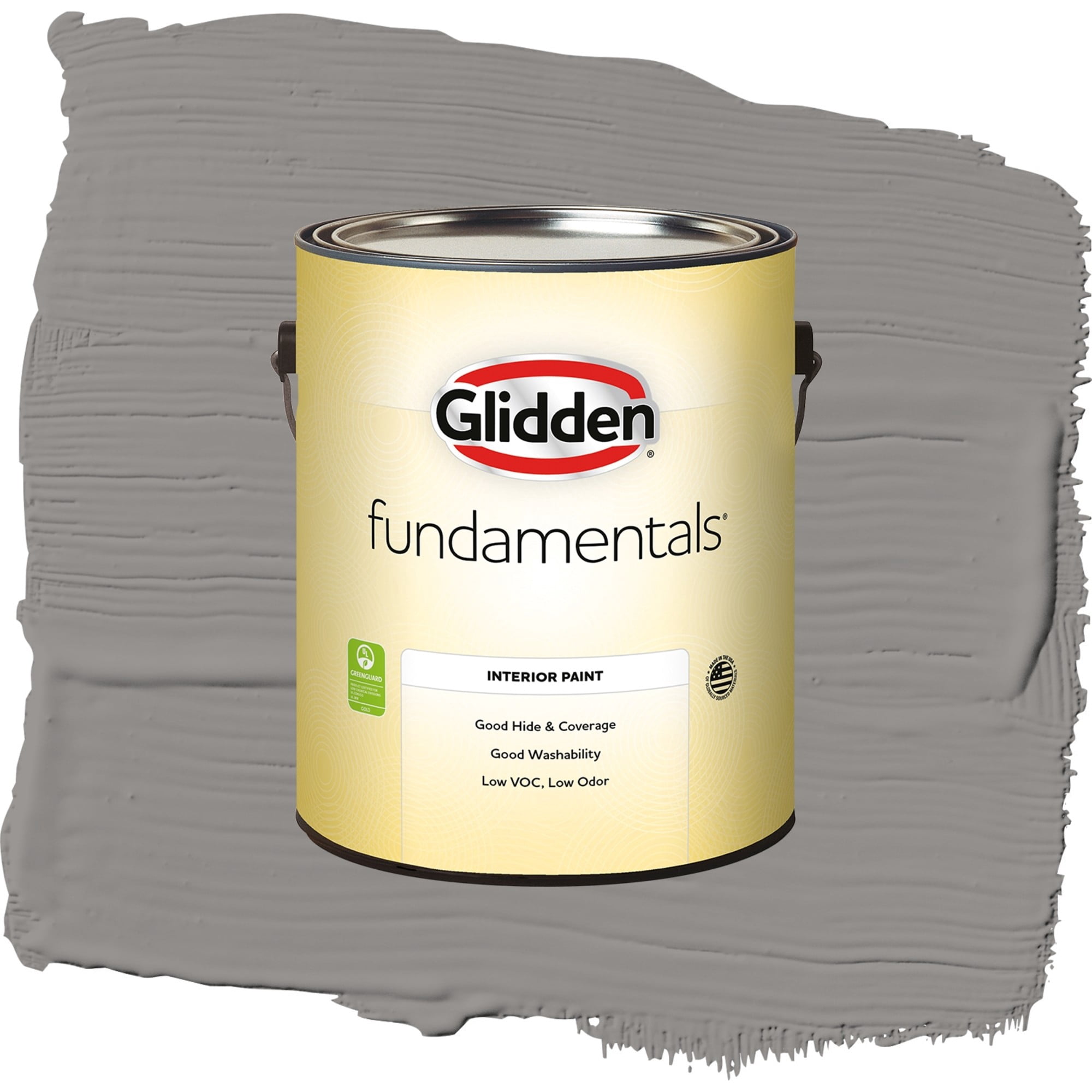 Glidden Fundamentals Antique Silver Flat Interior Paint and Primer, 1 Gallon