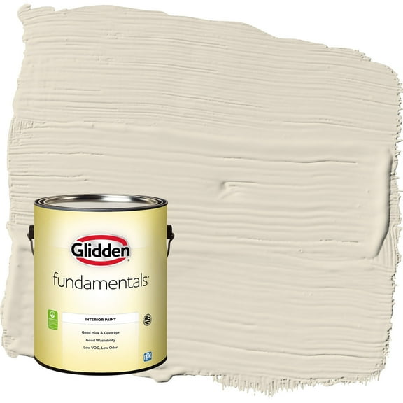 Glidden Fundamentals Grab-N-Go Antique White / Off White Flat Interior Paint, 1 Gallon