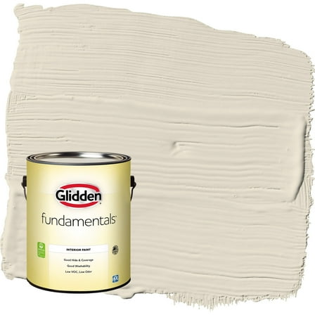 Glidden Fundamentals Grab-N-Go Antique White / Off White Semi-Gloss Interior Paint, 1 Gallon
