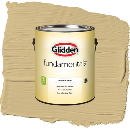 Glidden Fundamentals Appalachian Trail / Yellow, Eggshell Interior Paint, 1 Gallon