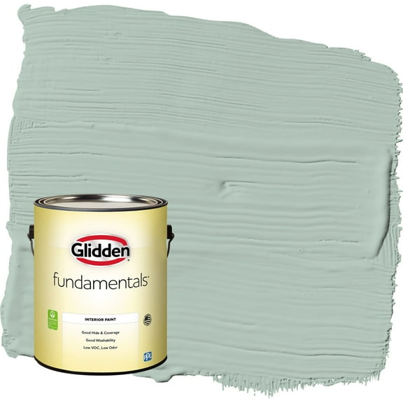 Glidden Fundamentals Aquamarine Dream / Blue Eggshell Interior Paint, 1 Gallon