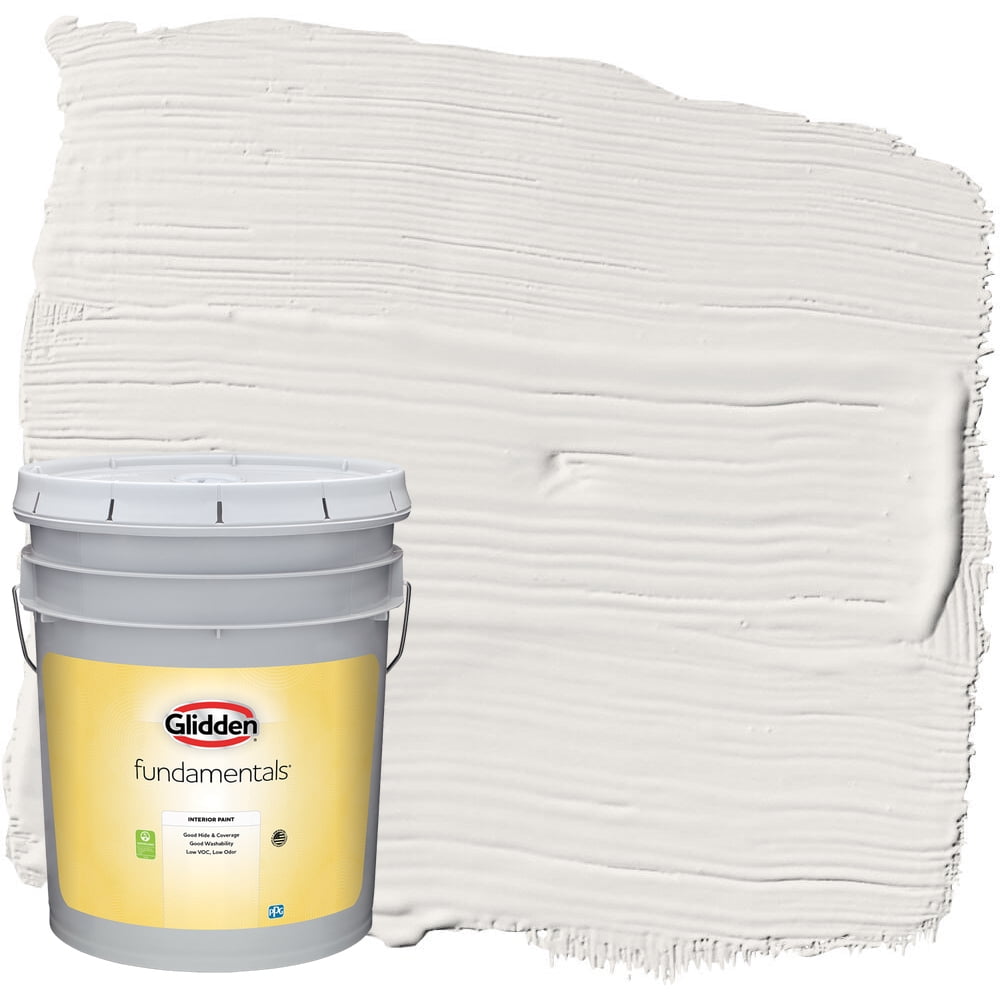 Glidden Fundamentals Interior Paint Arctic Cotton / White, SemiGloss