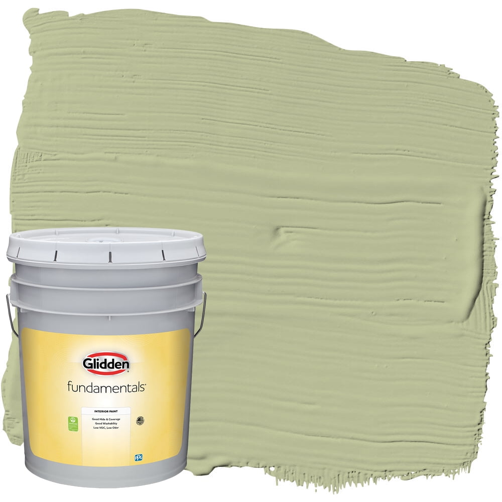 Glidden Fundamentals Interior Paint Bahia Grass / Green, Flat, 5