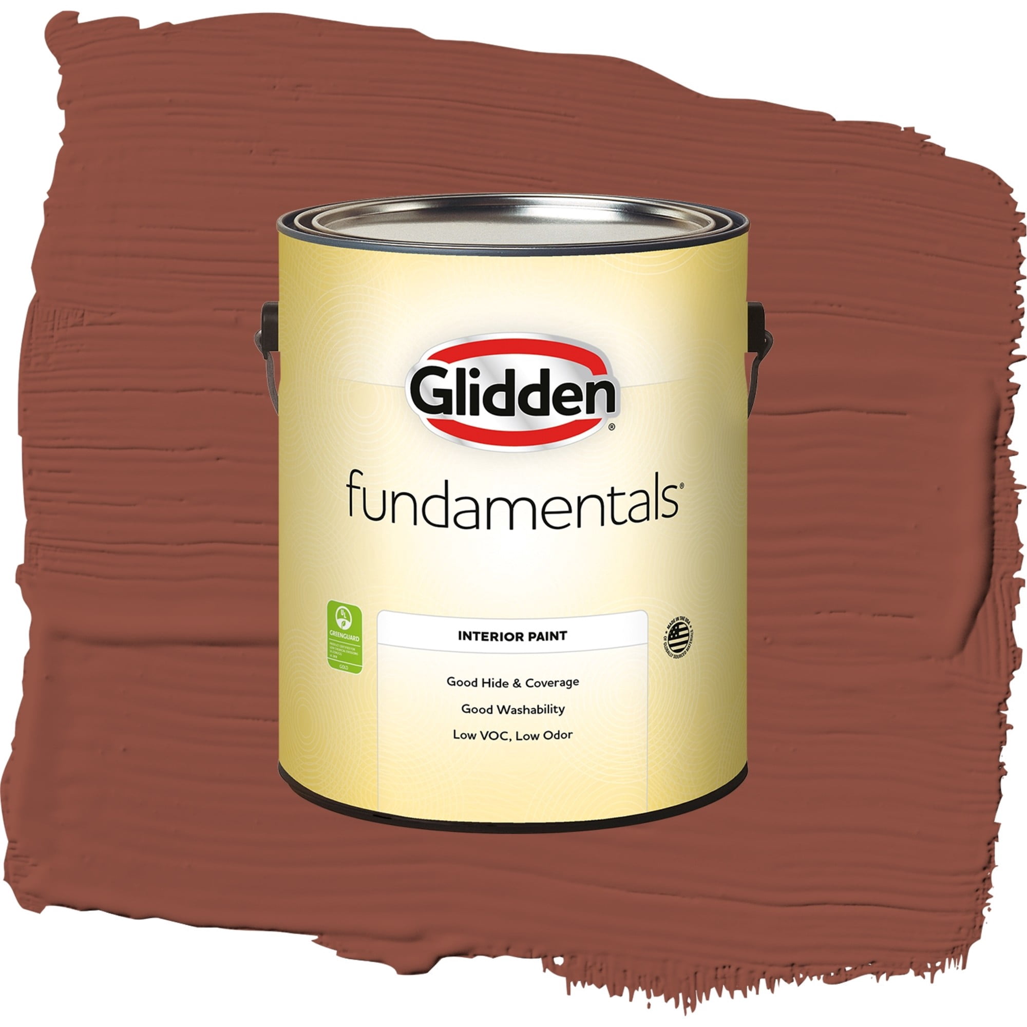 Glidden Fundamentals Baked Bean Eggshell Interior Paint and Primer, 1 Gallon