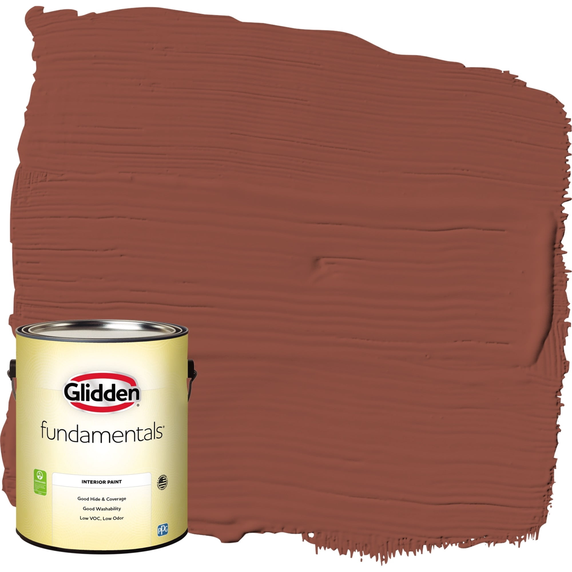 Glidden Fundamentals Interior Paint Baked Bean / Red, Flat, 1 Gallon