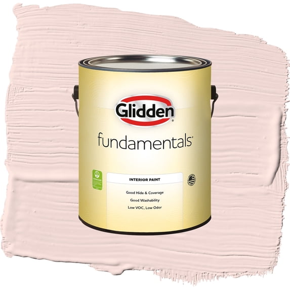 Glidden Fundamentals Ballet Slipper / Pink, Flat Interior Paint, 1 Gallon