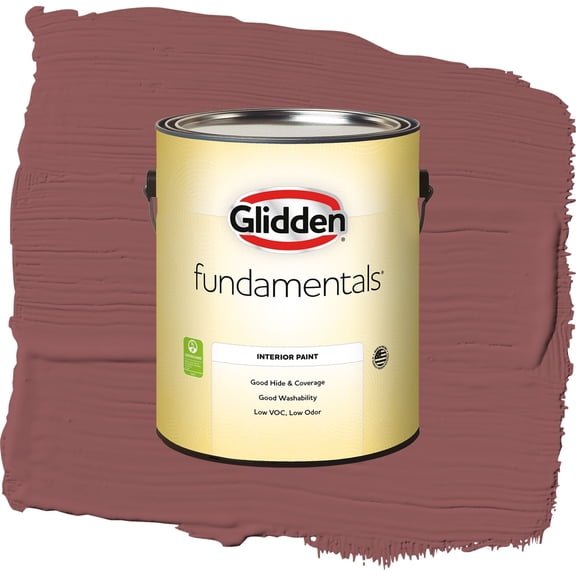 Glidden Fundamentals Barn Door / Red, Flat Interior Paint, 1 Gallon