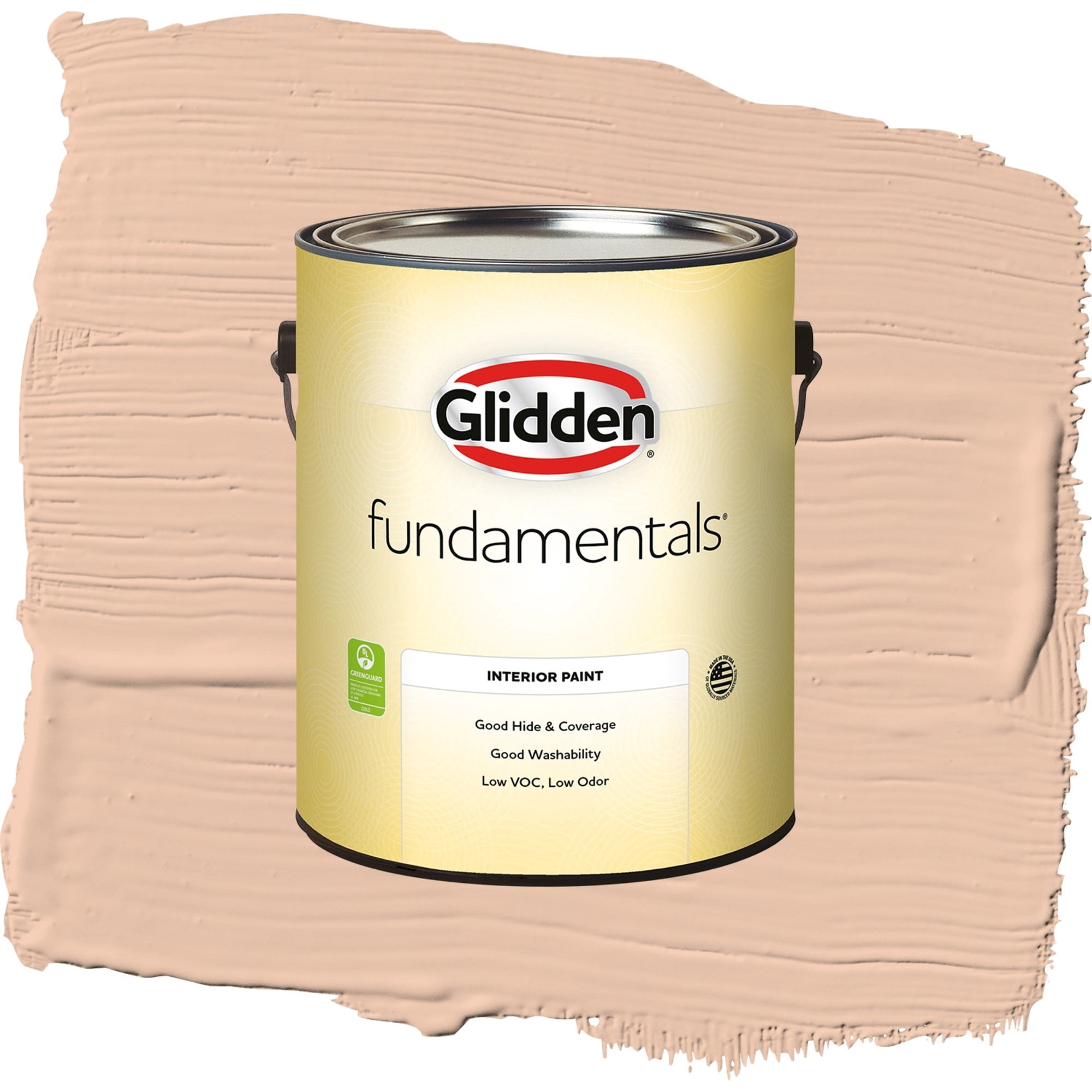 Glidden Fundamentals Beach Vibes / Orange, Flat Interior Paint, 1 Gallon