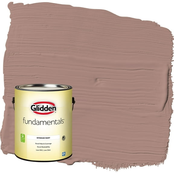 Glidden Fundamentals Bedford Brown / Red Eggshell Interior Paint, 1 Gallon