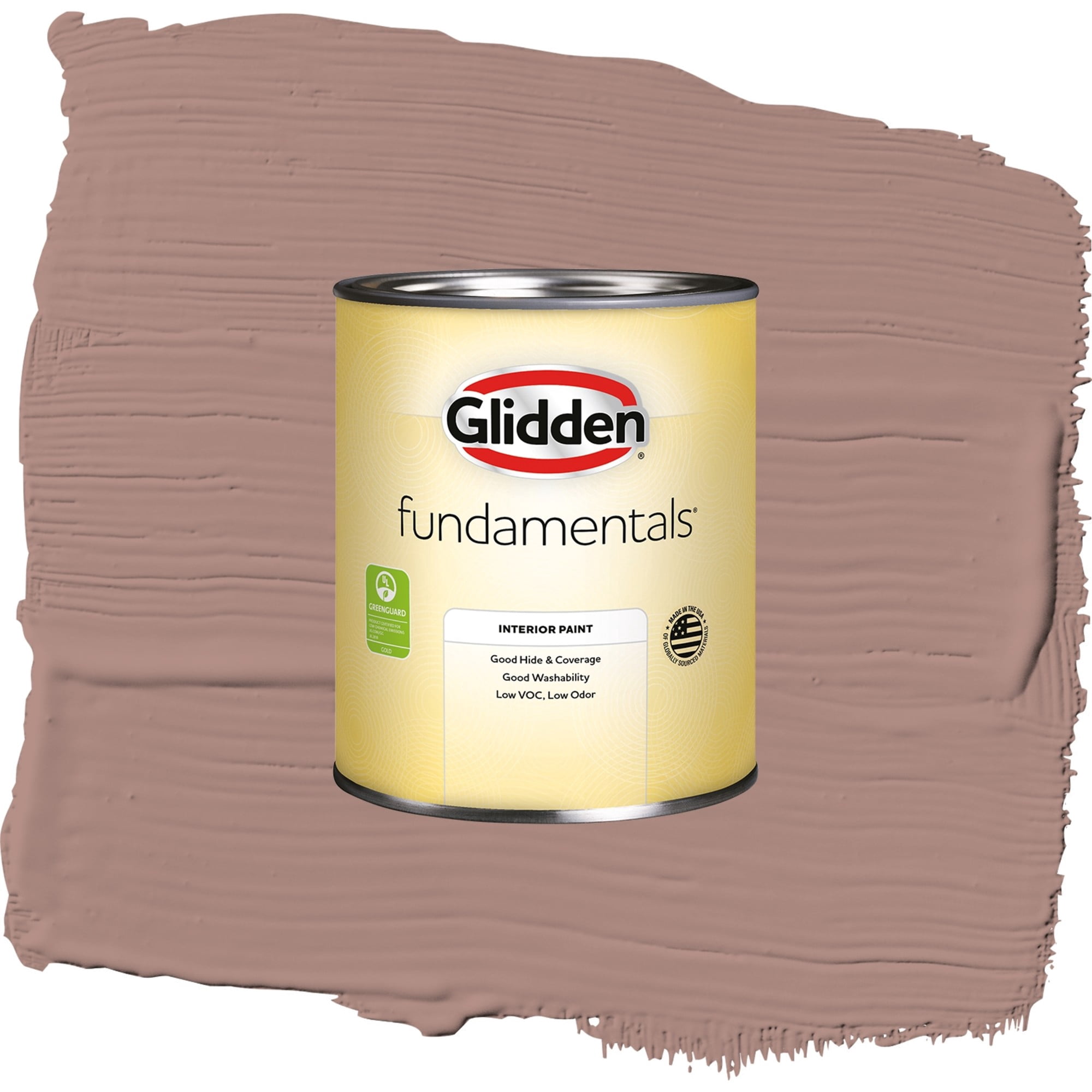 Glidden Fundamentals Bedford Brown / Red, Semi-Gloss Interior Paint, 1 Quart