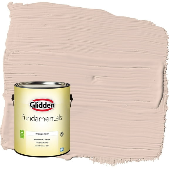 Glidden Fundamentals Belle of the Ball / Pink Eggshell Interior Paint, 1 Gallon