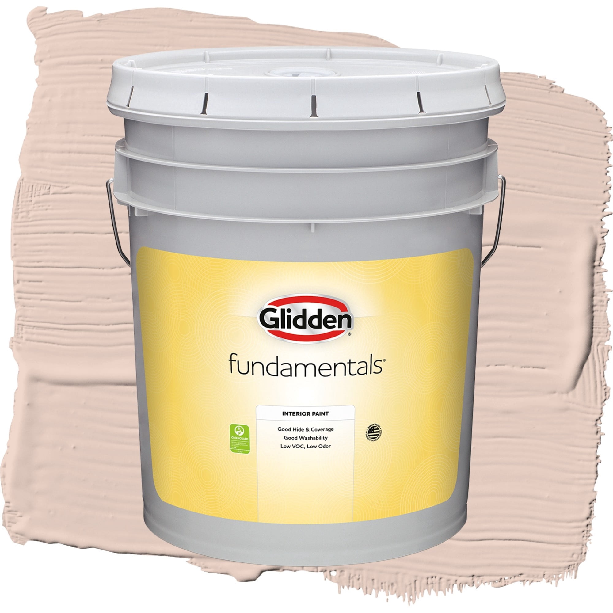 Glidden Fundamentals Belle of the Ball / Pink, Flat Interior Paint, 5 Gallon