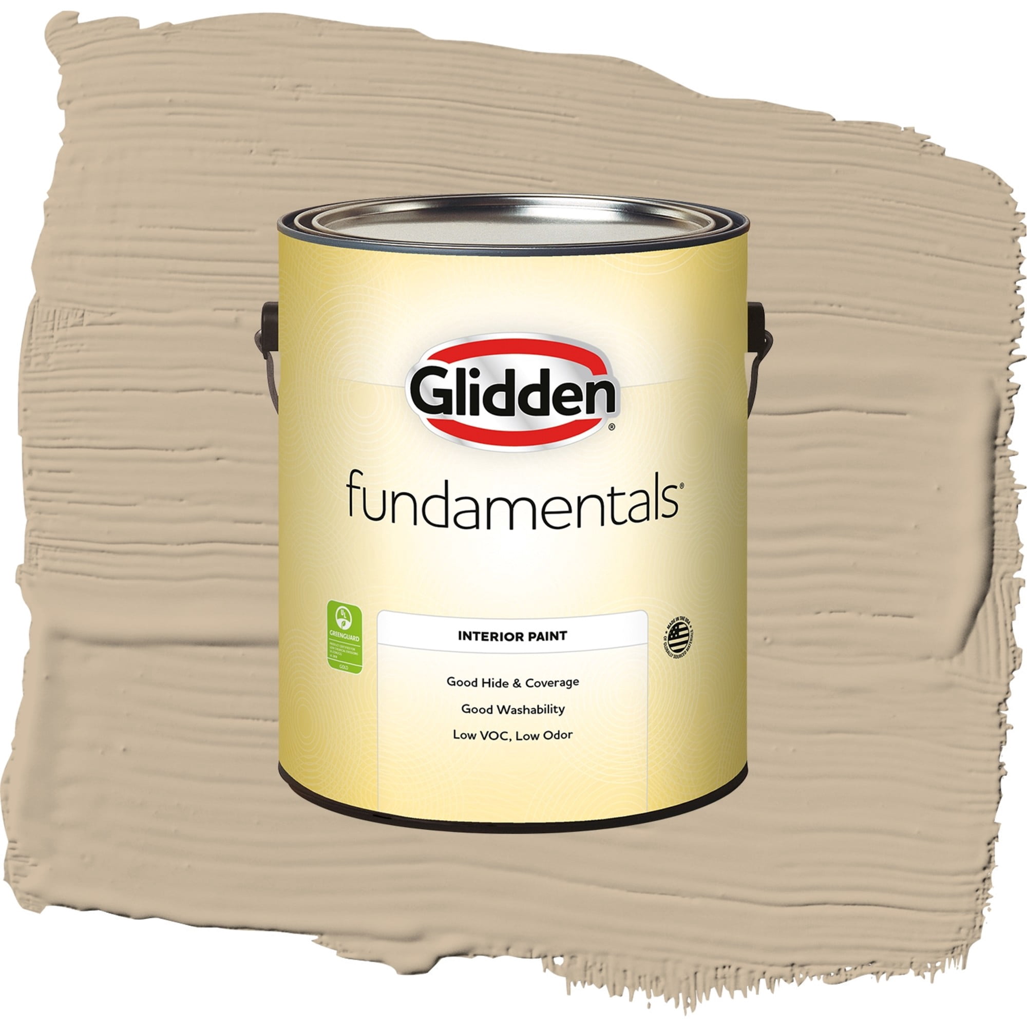 Glidden Fundamentals Best Beige / Beige, Flat Interior Paint, 1 Gallon