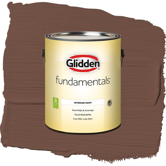Glidden Fundamentals Bigfoot / Brown, Eggshell Interior Paint, 1 Gallon
