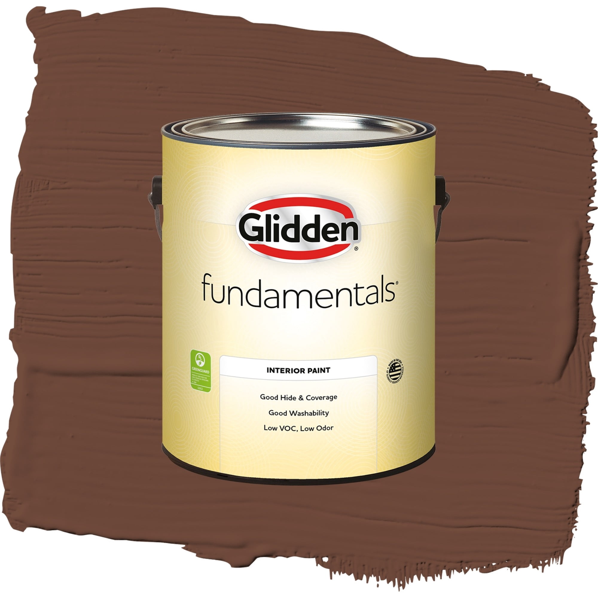 Glidden Fundamentals Bird House Brown / Brown, Flat Interior Paint, 1 Gallon