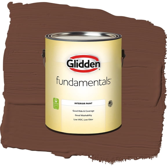 Glidden Fundamentals Bird House Brown / Brown, Flat Interior Paint, 1 Gallon