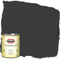 Glidden Fundamentals Interior Paint Black / , Eggshell, 1 Gallon