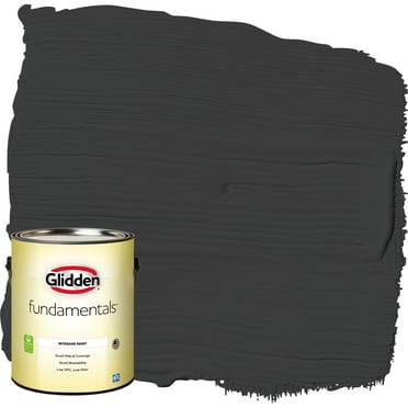 Glidden Fundamentals Interior Paint Black / , Eggshell, 1 Gallon